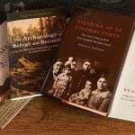 A picture of four books featured during this event (as listed in the envent)